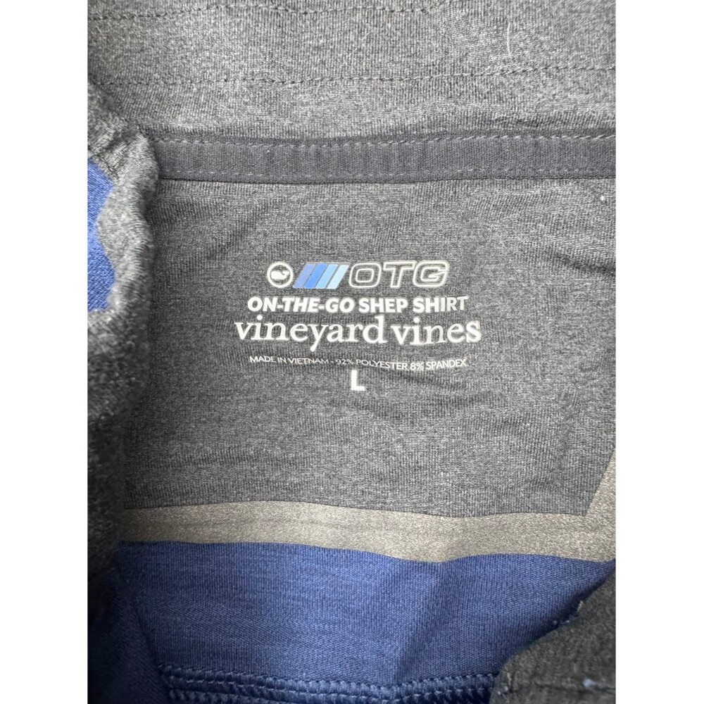 Blue Performance Quarter Zip Pullover Athletic Top Size L - Picture 2 of 4